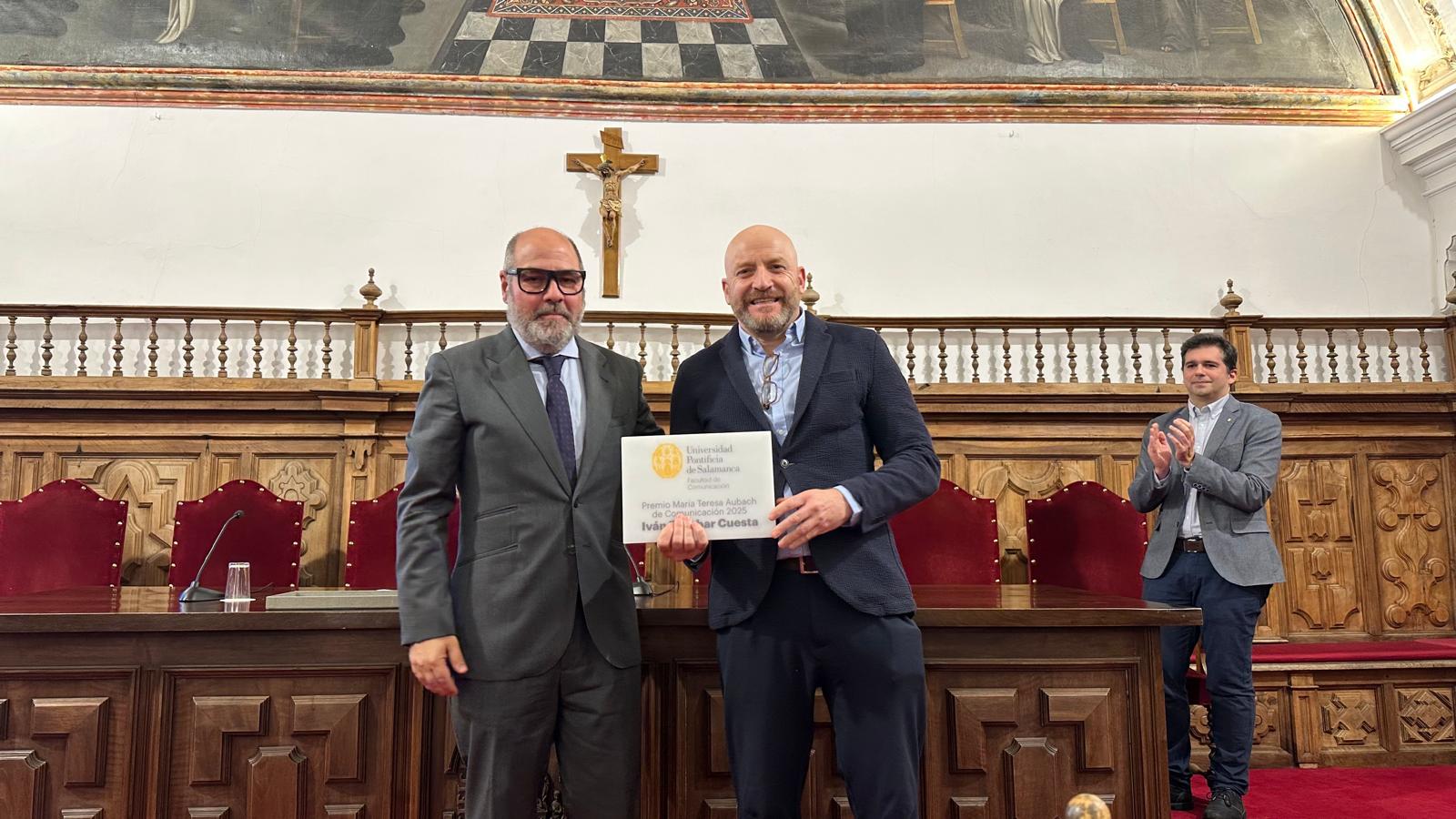 El alumni Iván Escobar Cuesta, Premio ‘María Teresa Aubach’ de Comunicación 2025