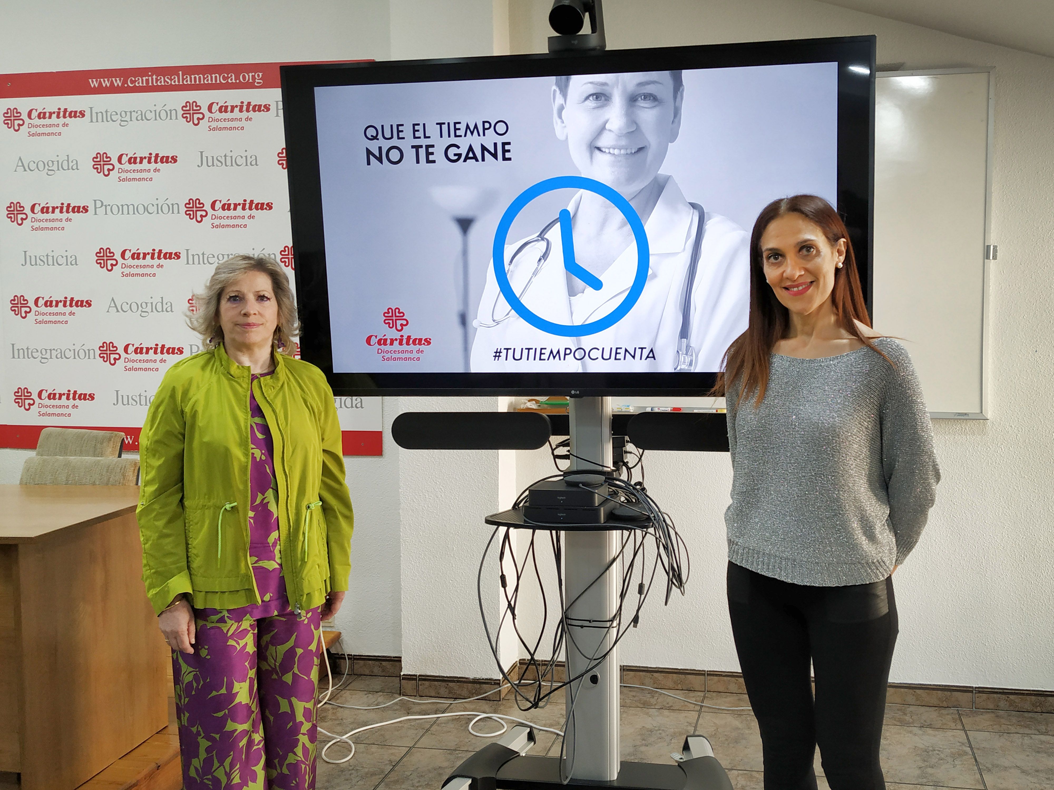 Cáritas Salamanca presenta ‘Que el tiempo no te gane’, su nueva campaña de voluntariado