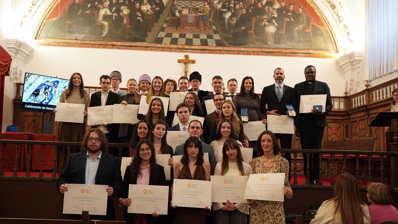 Distinguida la excelencia de estudiantes y profesores y la dedicación de trabajadores de la Universidad en la conmemoración de Santo Tomás de Aquino 