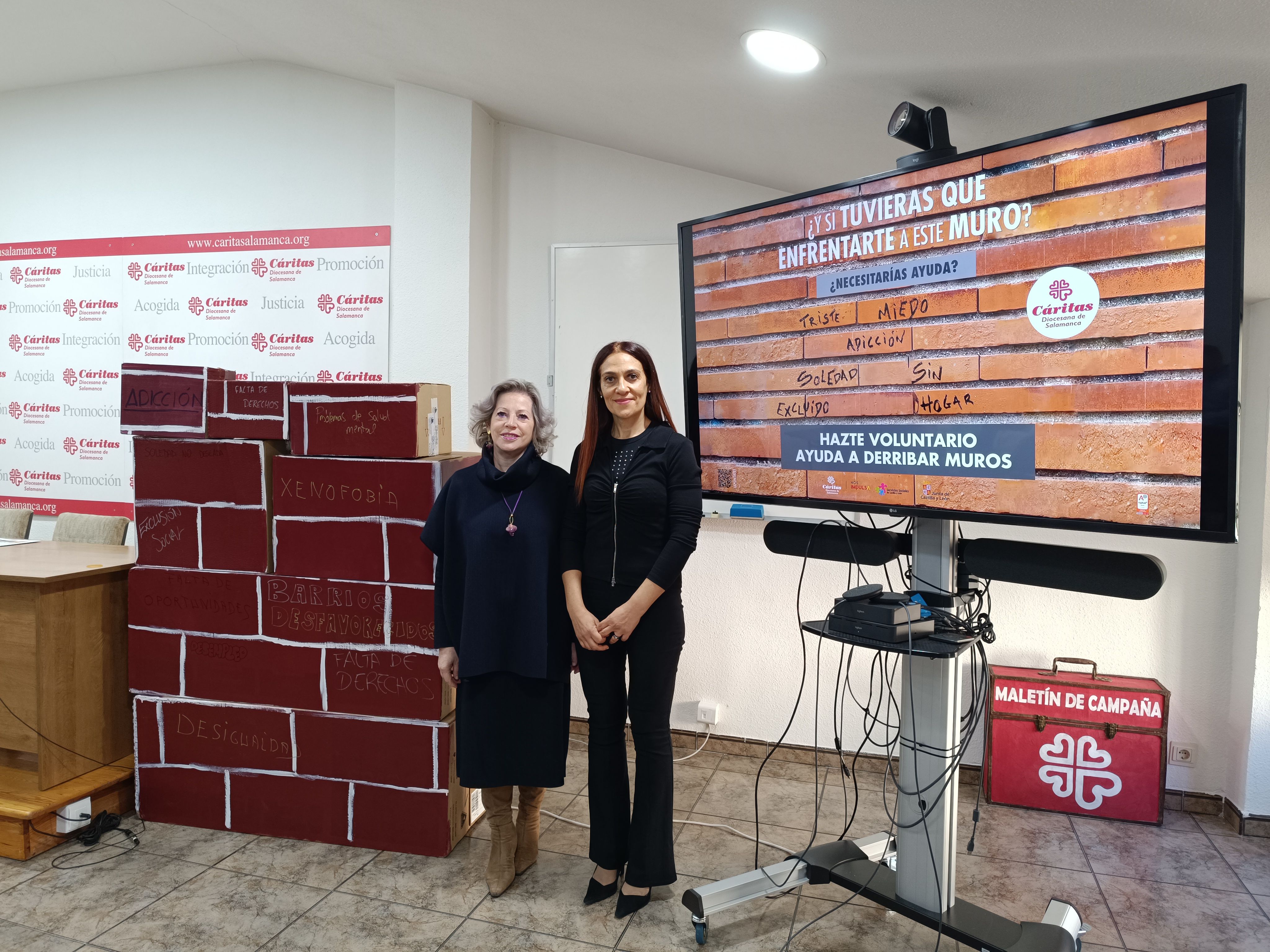  Cáritas Salamanca llama a “derribar muros” con su nueva campaña de voluntariado 