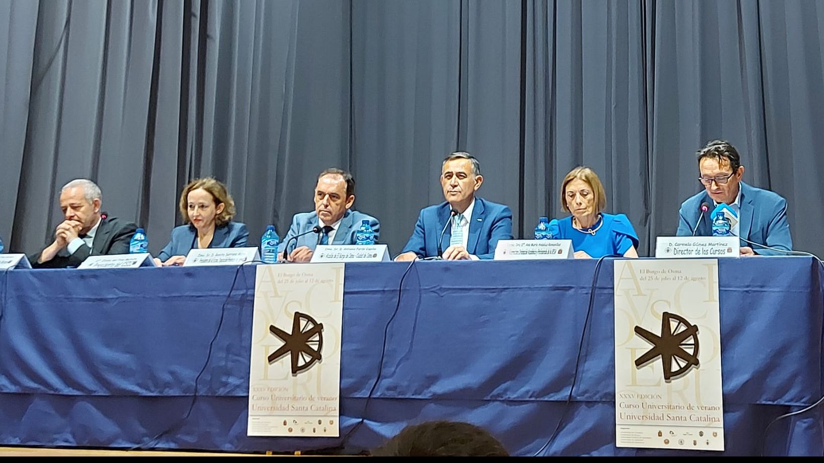 La vicerrectora Ana Andaluz, en la clausura del Curso Universitario de Verano Universidad Santa Catalina de El Burgo de Osma